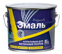 Эмаль для бетонных полов акриловая  3,5кг серая Радуга(3)