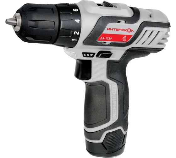 Дрель аккумуляторная 12,0V 10мм Li-ion 2,0Aх2 промо ДА-12ЭР Интерскол(110)
