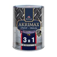 Грунт эмаль по ржавчине 3в1 белая  0,8кг матовая б/с 1ч Akrimax Premium