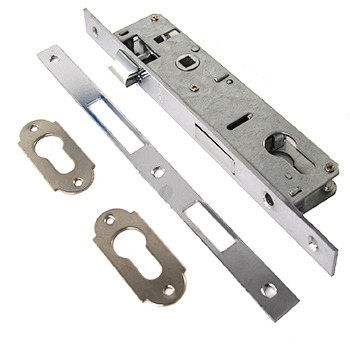 Замок врезной 17см б/руч. хром язычок узкопрофильный ML153P-25-СР Livgard