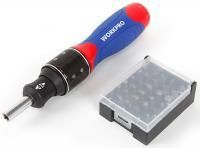 Набор отверток и бит  32шт с трещеткой  Workpro---