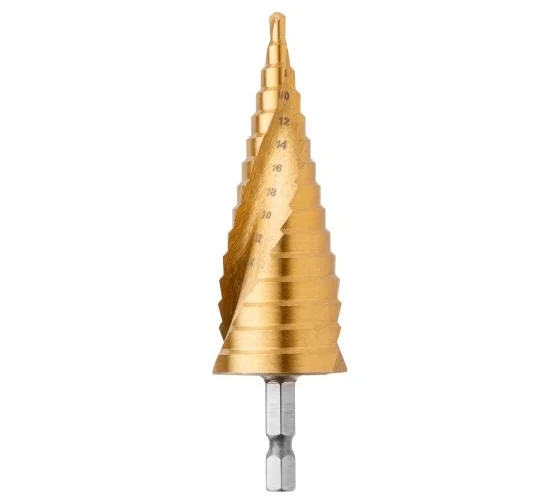 Сверло ступенчатое 4-32мм по металлу P4M3 Gepard