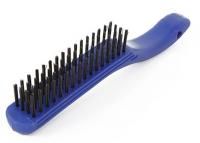 Щетка по металлу 4-рядная пластиковая ручка Workpro