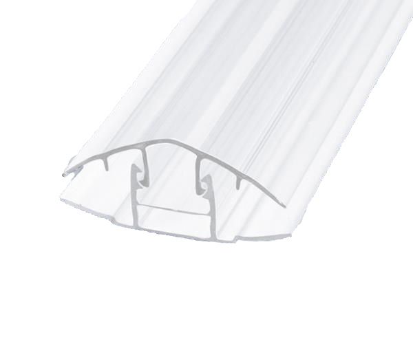 Поликарбонат профиль  соединительный разъемный 6-10мм белый