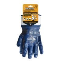 Перчатки маслостойкие (нитрил) манжет-крага XL Fiberon