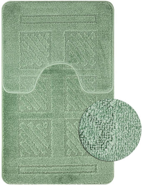 Коврик в ванную двойной  55х90 45х55 фисташковый Санакс