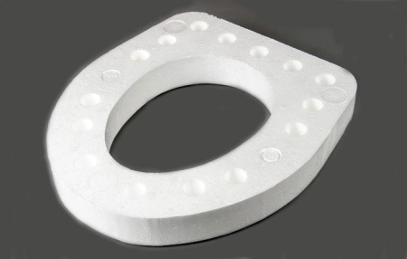 Сиденье для унитаза белое пенопласт