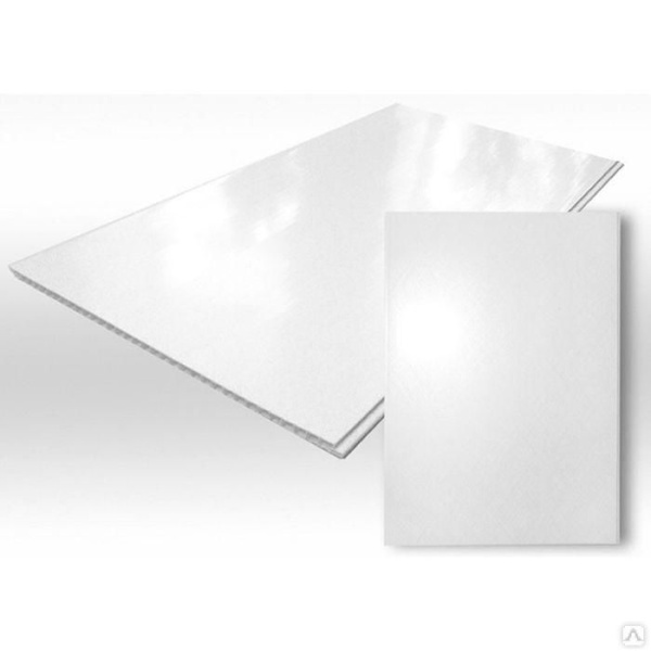 Панель пластиковая 0,375х3,0м Белый лак г Краснодар