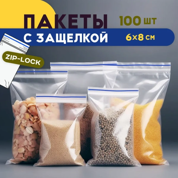 Пакет с защелкой  40х60мм Masterbag
