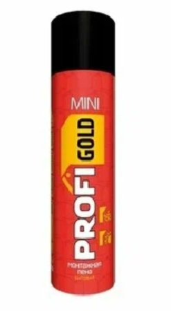 Пена монтажная 15л всесезонная  500мл Profi Gold мини