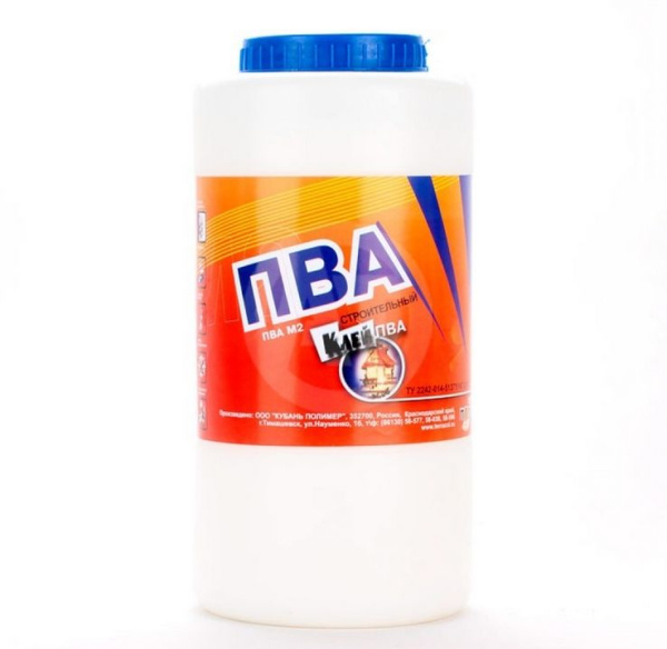 Клей ПВА строительный 1,0кг М2 КубаньПолимер