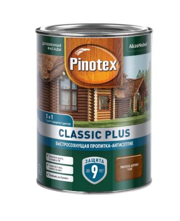 Пинотекс Classiс plus тиковое дерево 0,9л 10%