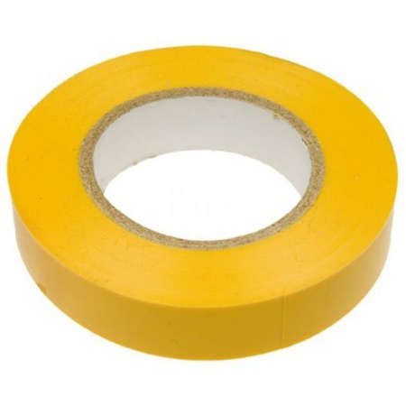 Изолента ПВХ 15ммх20м желтая Klebebander