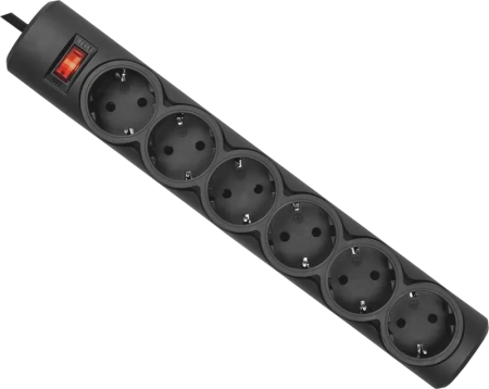 Фильтр сетевой 3,0м 6 розеток 10А с з/к Defender